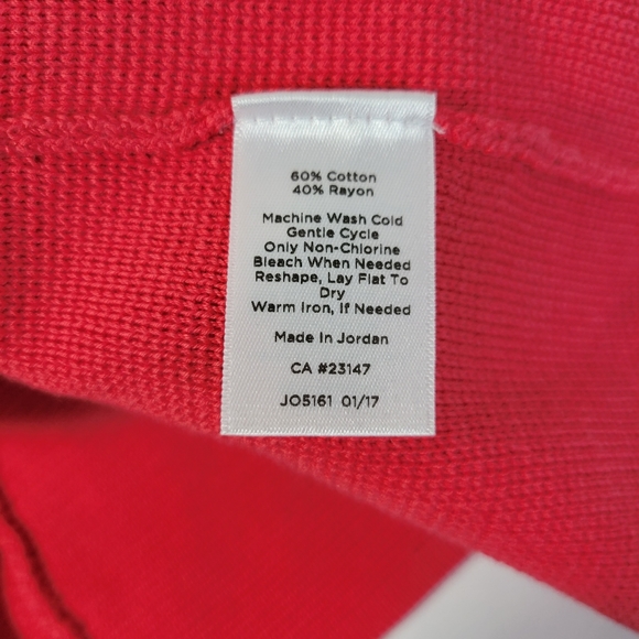 Womans Talbots Zip Front Cardigan Ruffles Cotton/Rayon Front Pockets Size XLP - Picture 8 of 9